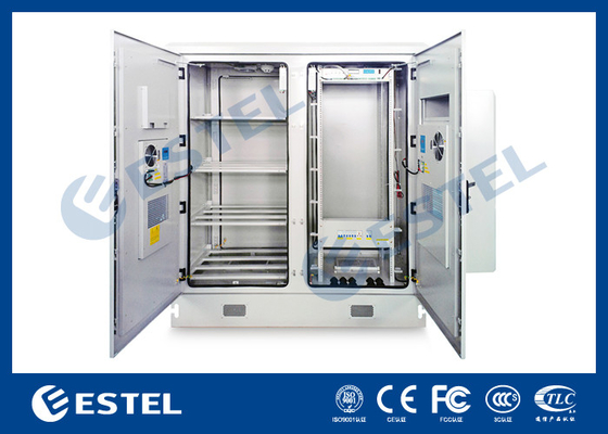 China WeatherProof Galvanised Steel Integrated Outdoor Telecom Cabinet For Battery and Power System supplier