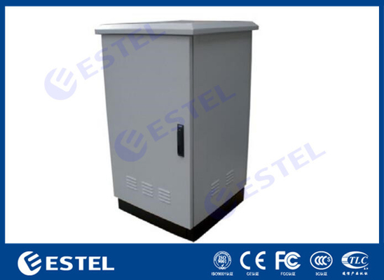 China IP65 Self-Cooling Thermo-Insulated  Double Wall 19&quot;Rack Outdoor Cabinet For Communication Equipment supplier