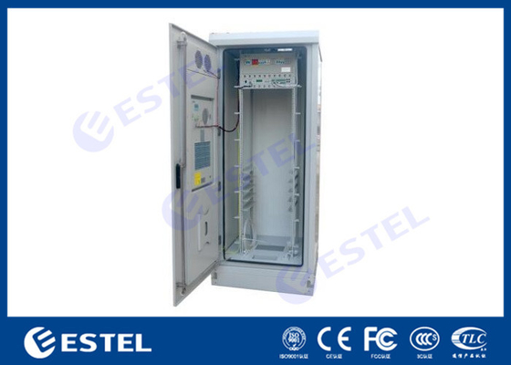 China Self Cooling Thermo Insulated Double Wall 19&quot; Rack Outdoor Telecom Cabinet  SNMP Communication Environment Monitoring supplier
