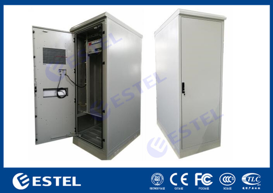 China Heat Insulated Single Wall Steel Outdoor Power Cabinet With DC Air Conditioner, Custom Made Power Distribution Unit supplier