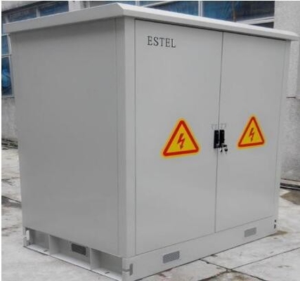 China Waterproof Double Wall Galvanized Steel Outdoor Battery Cabinet / IP55 Base Station Cabinet supplier