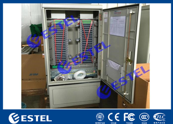China IP65 Stainless Steel Fiber Optic Cable Handover Cabient With Front or Rear Access Floor Mount supplier