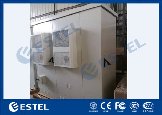 China IP55 Three Compartment Outdoor Electronic Equipment Cabinets With Air Conditioner supplier