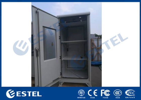 China IP65 Outdoor Telecom Cabinet With Front And Rear Door With Air Conditioner Cooling supplier
