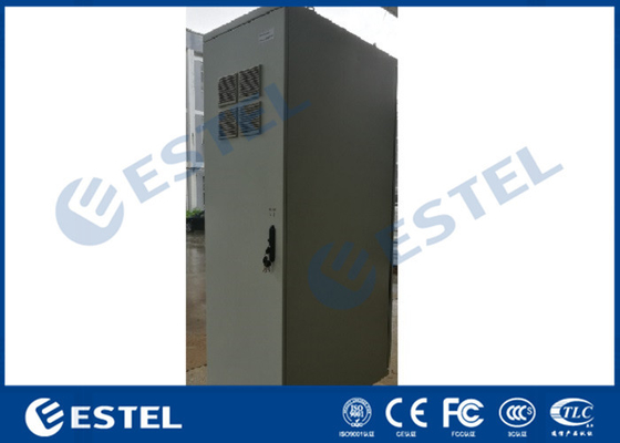China Air Conditioner Cooling Outdoor Cabinet Four Wheels With Front / Rear Access supplier
