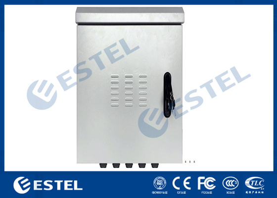 China IP55 Pole Mounted Outdoor Telecom Cabinet With Cooling Fans 600mm Width 600mm Depth 900mm Height supplier