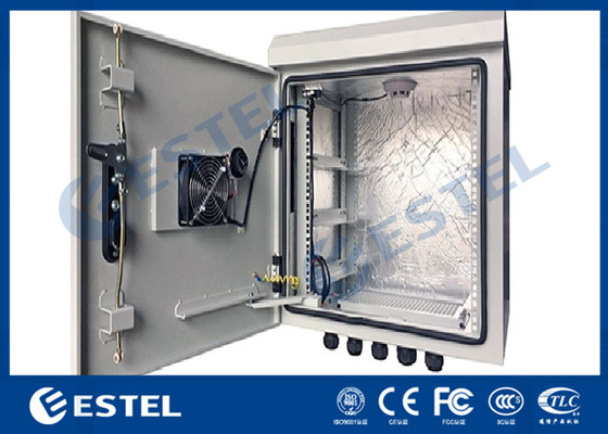 China Pole Mounted Cooling Fans Outdoor Cabinet With Anti-theft Three Point Lock supplier