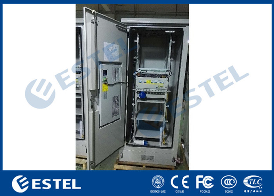 China Integrated Weatherproof Outdoor Telecom Cabinet Galvanized Steel With Oil Socket supplier