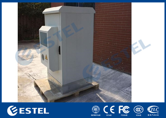 China 30U Outdoor Electrical Cabinets Galvanized Steel Single Wall With Heat Insulation supplier