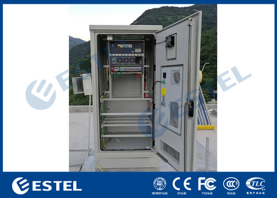 China Double Wall Outdoor Electrical Cabinet One Compartment Galvanized Steel Theftproof supplier
