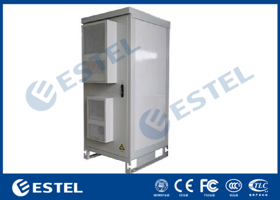 China 40U Telecom Equipment Outdoor Cabinet Galvanized Steel Single Wall With Heat Insulation supplier