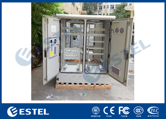 China Four Access Doors Two Compartment Outdoor Telecom Cabinet Air Conditioning System supplier