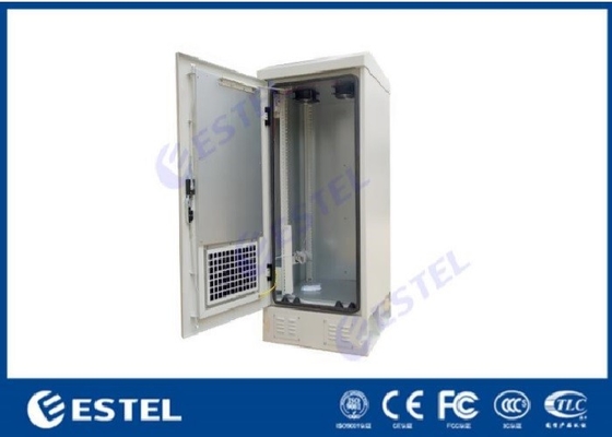 China IP55 Fan Cooling Outdoor Equipment Cabinets With Standard 19 Racking Rail supplier