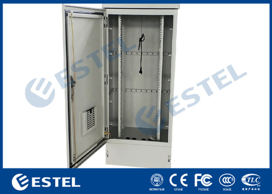 China Waterproof And Dustproof Outdoor Telecom Cabinet With 19” Mounting Rails supplier