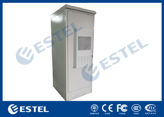 China Air Conditioner Integrated Galvanized Steel Outdoor Battery Cabinet With Three Battery Layers supplier