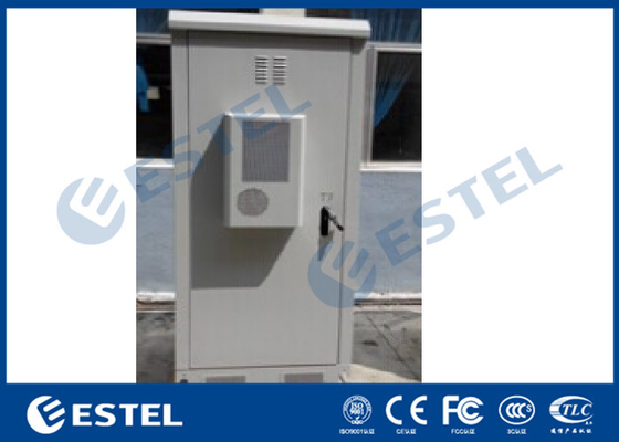 China Double Wall Outdoor Telecom Cabinet Galvanized Steel Front Access 19'' Easy Installation supplier