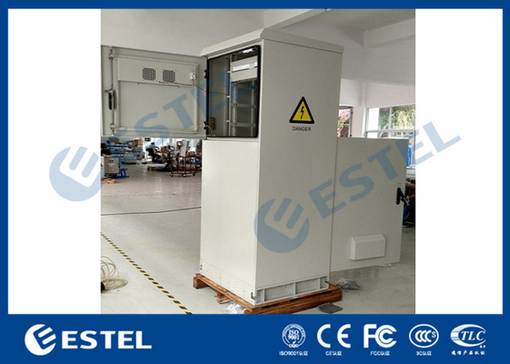 China Galvanized Steel Floor Mounted Outdoor Telecom Cabinet For Electronic Equipment And Battery supplier