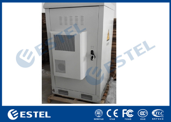 China One Compartment Galvanized Steel Double Wall Outdoor Telecom Cabinet With Air Conditioner And Fans supplier