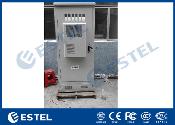 China Galvanized Steel With Heat Insulation Outdoor Telecom Cabinet With Air Conditioner And Fans supplier