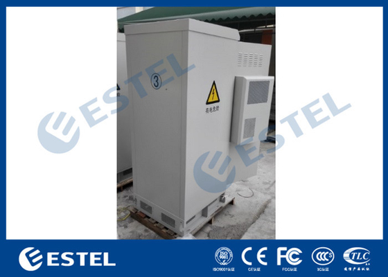 China Double Wall Air Conditioner Cooling Outdoor Telecom Equipment Cabinet With Rectifier System supplier
