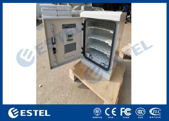 China Integrated Galvanized Steel Double Wall Outdoor Telecom Cabinet Including Four Equipment Trays supplier