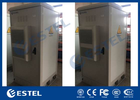 China Telecom Outdoor Cabinet 38U 19'' Equipments Galvanized Steel IP55 Protection Level supplier