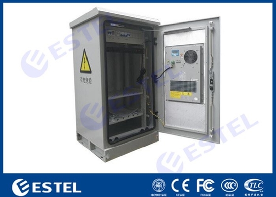 China Heat Exchanger Cooling System Outdoor Telecom Cabinet Galvanized Steel With One Front Door supplier