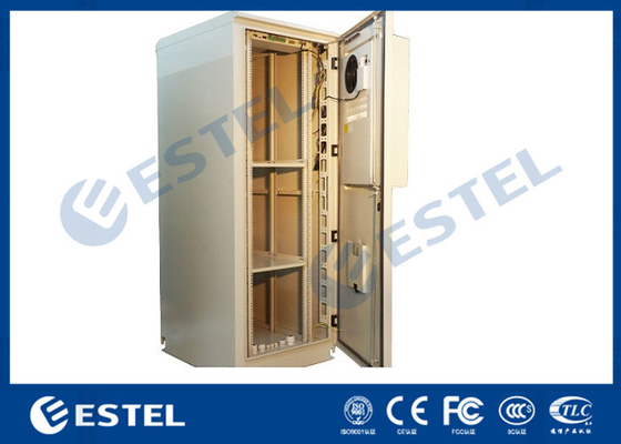 China Air Conditioner Integrated Galvanized Steel Outdoor Battery Cabinet With Three Battery Layers supplier