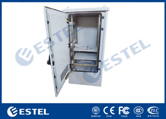 China IP55 Wireless Outdoor Telecom Cabinet Galvanized Sheet One Front Door Floor Standing supplier
