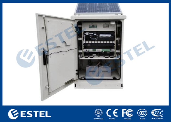 China IP65 Solar Outdoor Electrical Cabinet Floor Mount With Front Access supplier