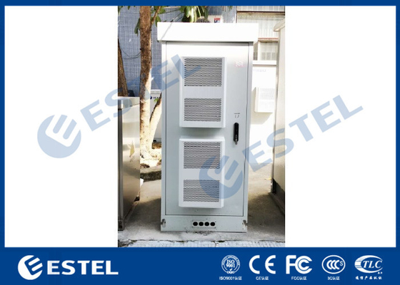 China 42U Two Air Conditioners Cooling Outdoor Telecom Cabinet Galvanized Steel supplier