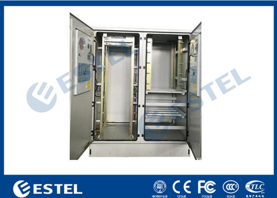 China Communication Rack Outdoor Cabinet Two Compartments CE Certificated supplier