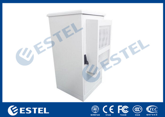 China Color Gray RAL7035 Galvanized Steel Outdoor Telecom Enclosure 850X850X1750mm supplier