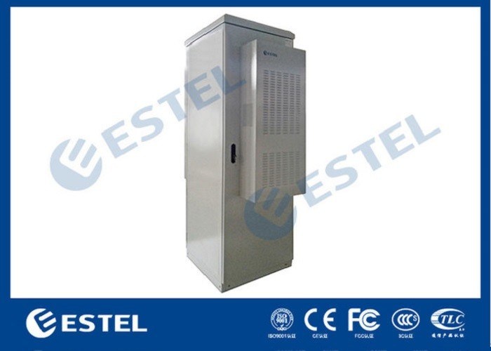Galvanized Steel Outdoor Rack Mount Enclosure Double Wall IP55 With Front Rear Access