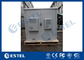 Dual Bay Outdoor Telecom Cabinet With Air Conditioner and Environment Monitoring Unit supplier
