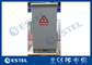 Dual Bay Outdoor Telecom Cabinet With Air Conditioner and Environment Monitoring Unit supplier