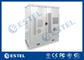 WeatherProof Galvanised Steel Integrated Outdoor Telecom Cabinet For Battery and Power System supplier