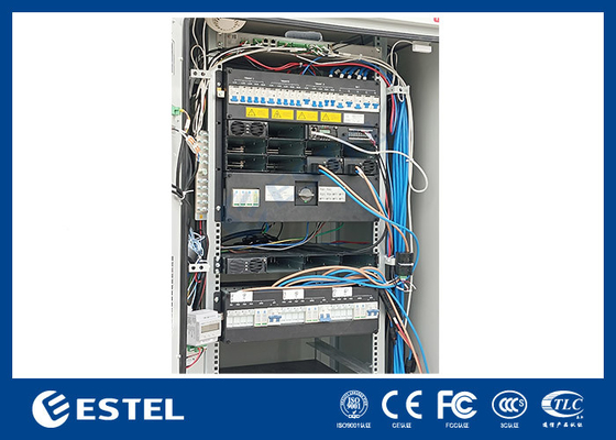 Power System 48VDC 300A 40U Galvanized Steel Waterproof Outdoor Telecom Cabinet supplier
