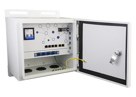 Customized Pole Mounted Network Switch Cabinet EB2042PG Outdoor Smart Surveillance Box supplier