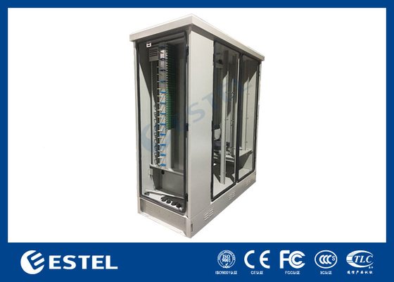 Outdoor Telecom Cabinet Three Compartments And 1500W Air Conditioner with IP55 protection supplier