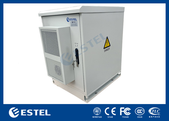 Dual Door 19 Inch Waterproof Outdoor Cabinet IP56 with pDU Floor Mounted enclosure supplier