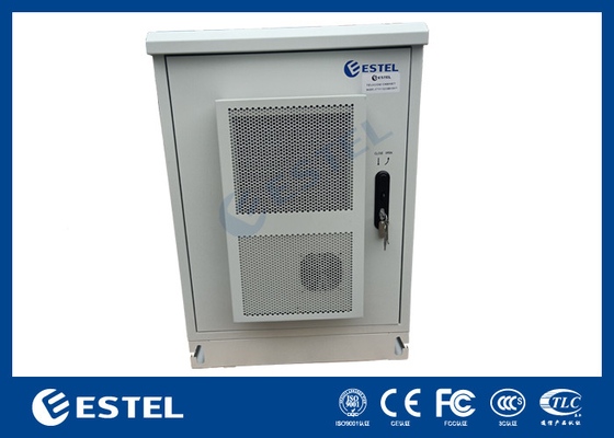 Dual Door 19 Inch Waterproof Outdoor Cabinet IP56 with pDU Floor Mounted enclosure supplier