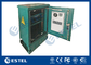 18U Standard 19” Rail Outdoor Pole and Floor Mounted Cabinet With Air Conditioner supplier