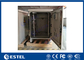 22U IP55  Single Layer Custom Made Outdoor Telecom Cabinet  With Front Door Back Door supplier