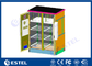 High Strength Anti-theft Two Bay Outdoor Power Cabinet With Air Conditioner Cooling supplier
