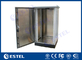IP65 Self-Cooling Thermo-Insulated  Double Wall 19&quot;Rack Outdoor Cabinet For Communication Equipment supplier