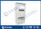 IP55 19&quot; Rack Outdoor Telecom Cabinet with Front Door and Rear Door,  Air Conditioner and Heat Exchanger Cooling supplier