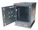 16U Black Outdoor Telecom Cabinet With Fan Cooling Front Air Inlet Back Air Outlet supplier