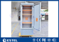 IP55 Anti Corrosion Powder Coated Thermostatic Outdoor Telecom Cabinet With Front Rear Access supplier