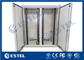 Air Conditioner Cooling Weatherproof Dual Compartment Outdoor Enclosure With PDU EMU Optional supplier